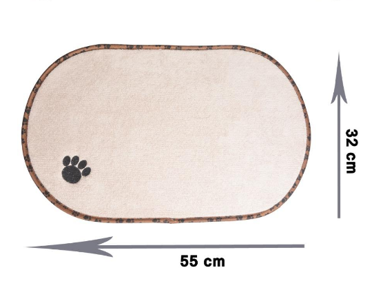 Pet Food Mat, Non-Slip & Washable for Cats and Dogs