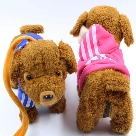 Plush Toy Teddy Dog with Leash