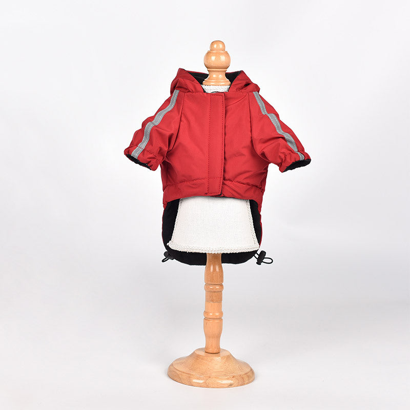 Winter Dog Jacket - Thick Fleece Waterproof Hoodie