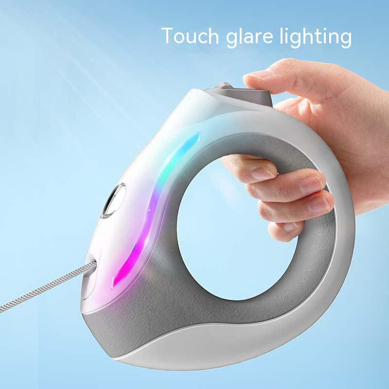 Luminous Automatic Retractable Dog Leash with Light