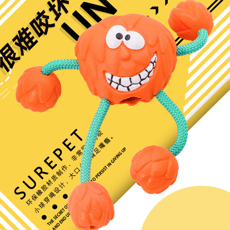 Milk-Flavored Rubber Dog Toy with Sound