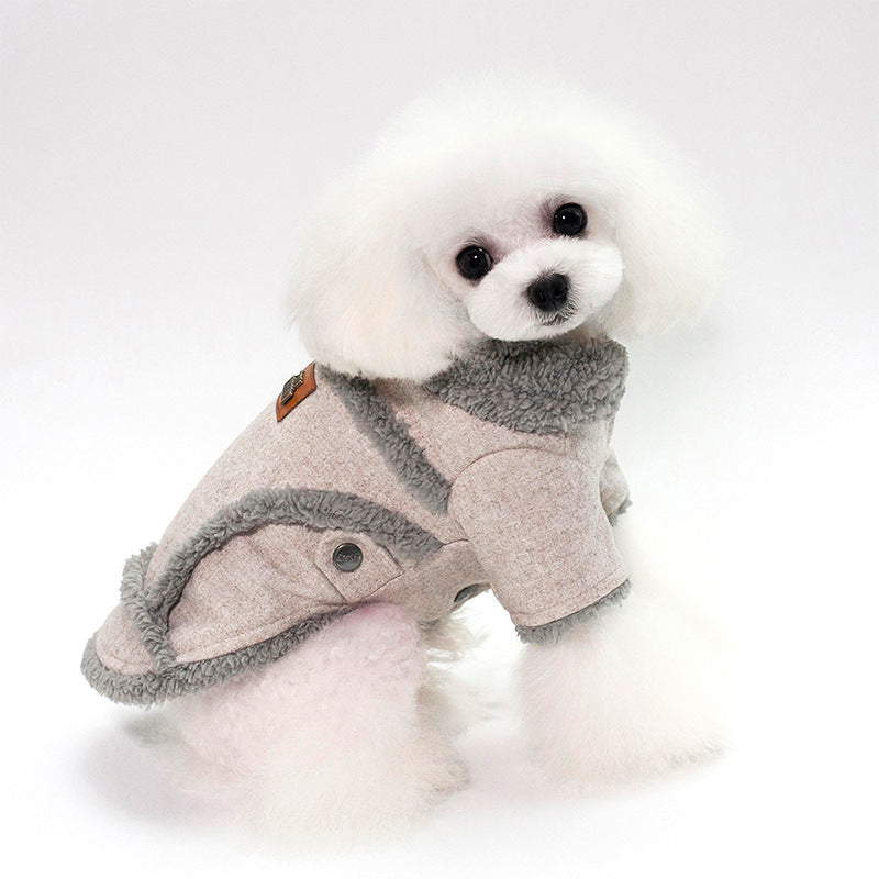 Personalized Fleece-lined Warm Dog Clothes for Pets