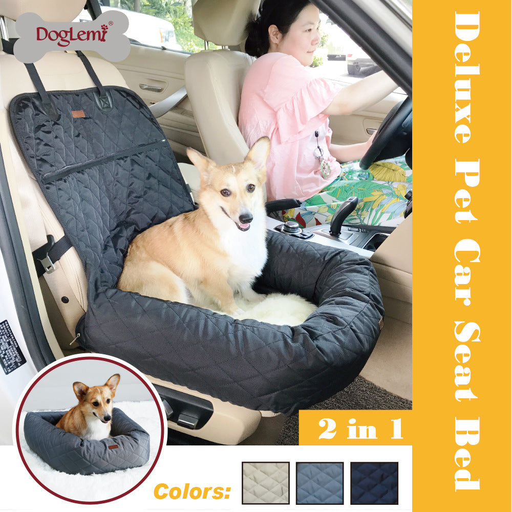 New Multifunctional Pet Car Bed with Thick Cushion